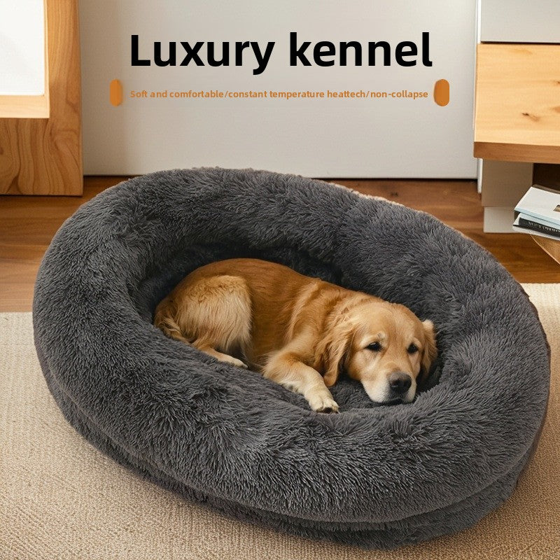 Plush Washable Pet Bed Kennel for Dogs and Cats