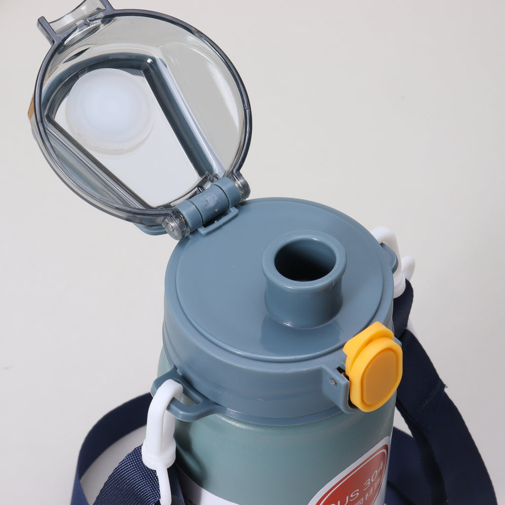 Stainless Steel Insulated Sports Water Bottle with Strap
