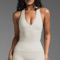 Womens V-Neck Yoga Sports Vest