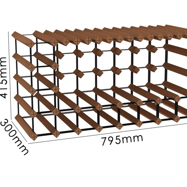 Sapele Wood Hanging Wine Glass Rack