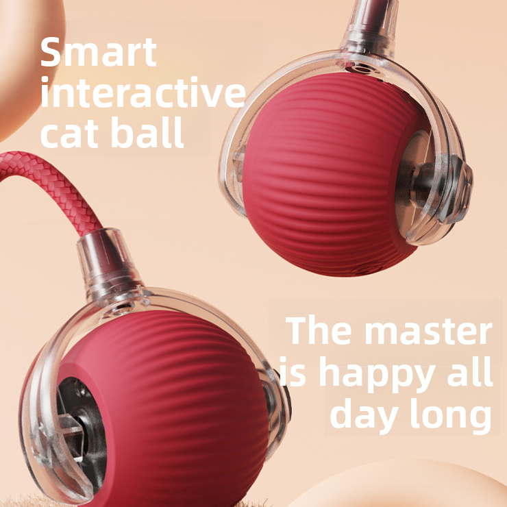 Cat Toy Ball Silicone Pet Entertainment Ball for Cats and Dogs