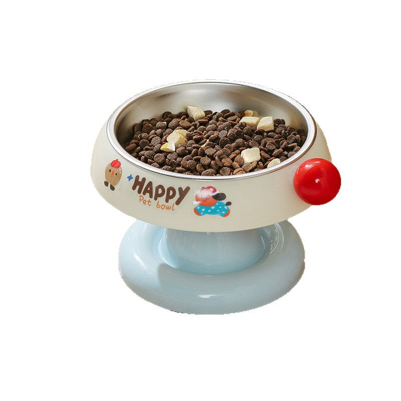 Anti-Slip Pet Food Bowl with Stainless Steel Insert