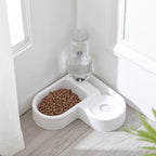 Combined Pet Feeding Bowl Automatic Water Storage Bowl