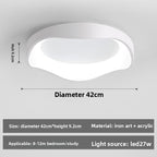 Modern Round LED Ceiling Light for Bedroom Dining Room