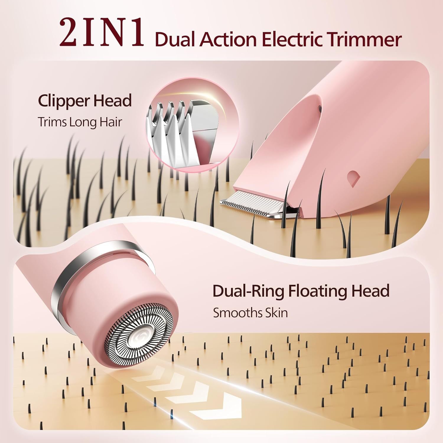 Electric Hair Removal Device with Digital Display and Light