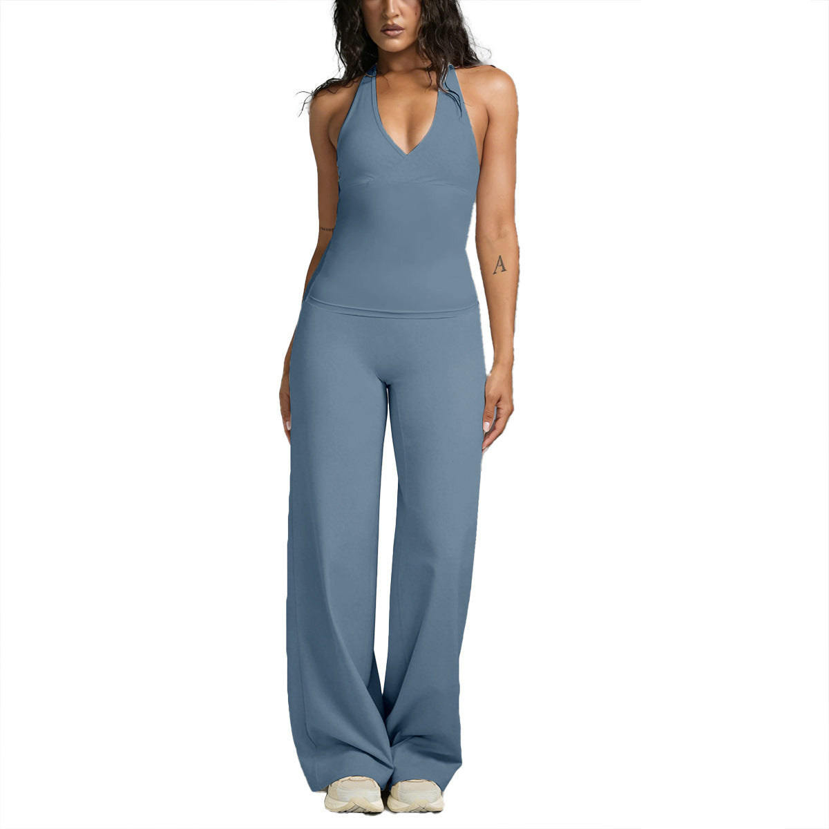 Womens V-Neck Yoga Sports Vest