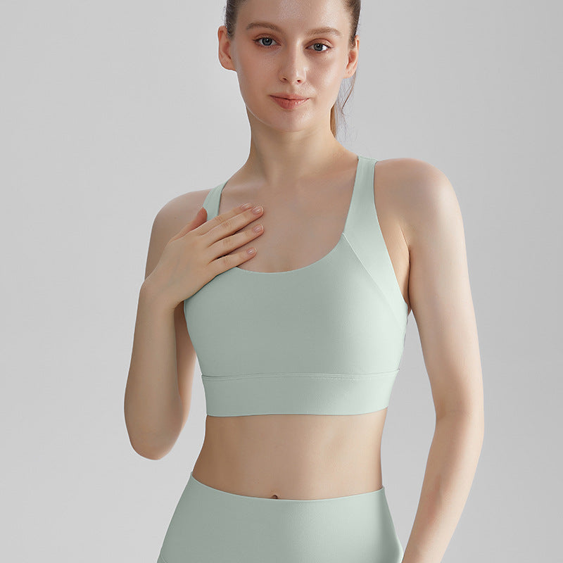 Supportive Womens Sports Bra for Fitness and Yoga